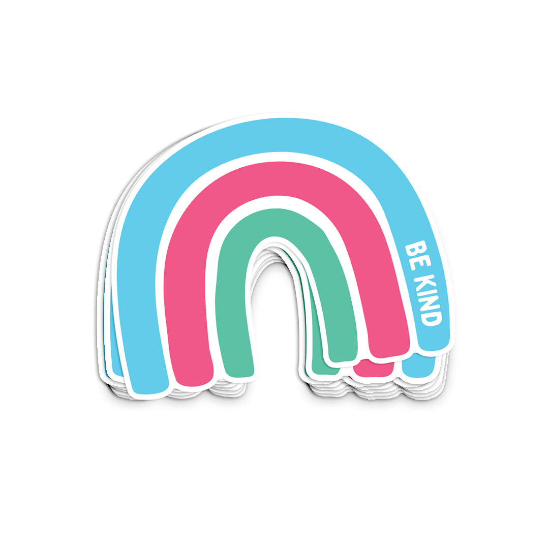 Be Kind Rainbow Sticker – Bottle Whopper