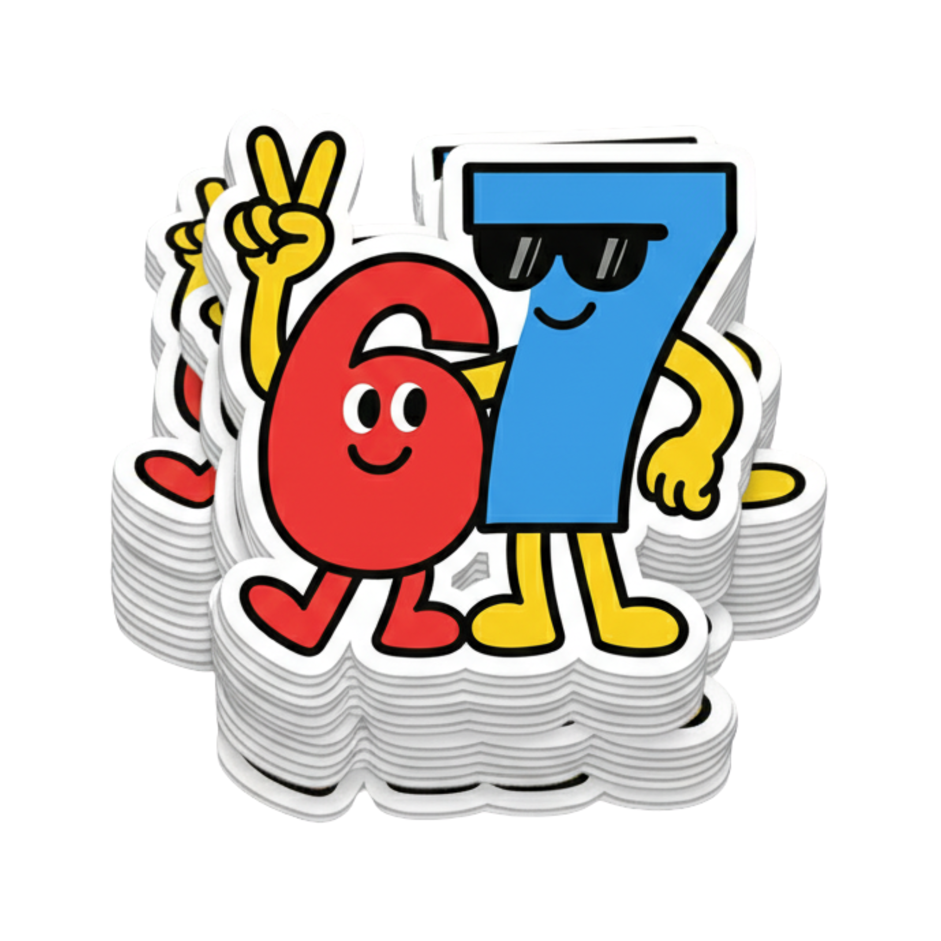 Six Seven Meme Sticker – Bottle Whopper