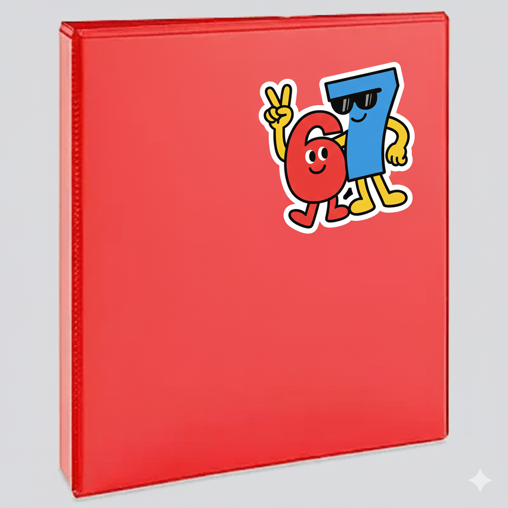 Six Seven Meme Sticker – Bottle Whopper