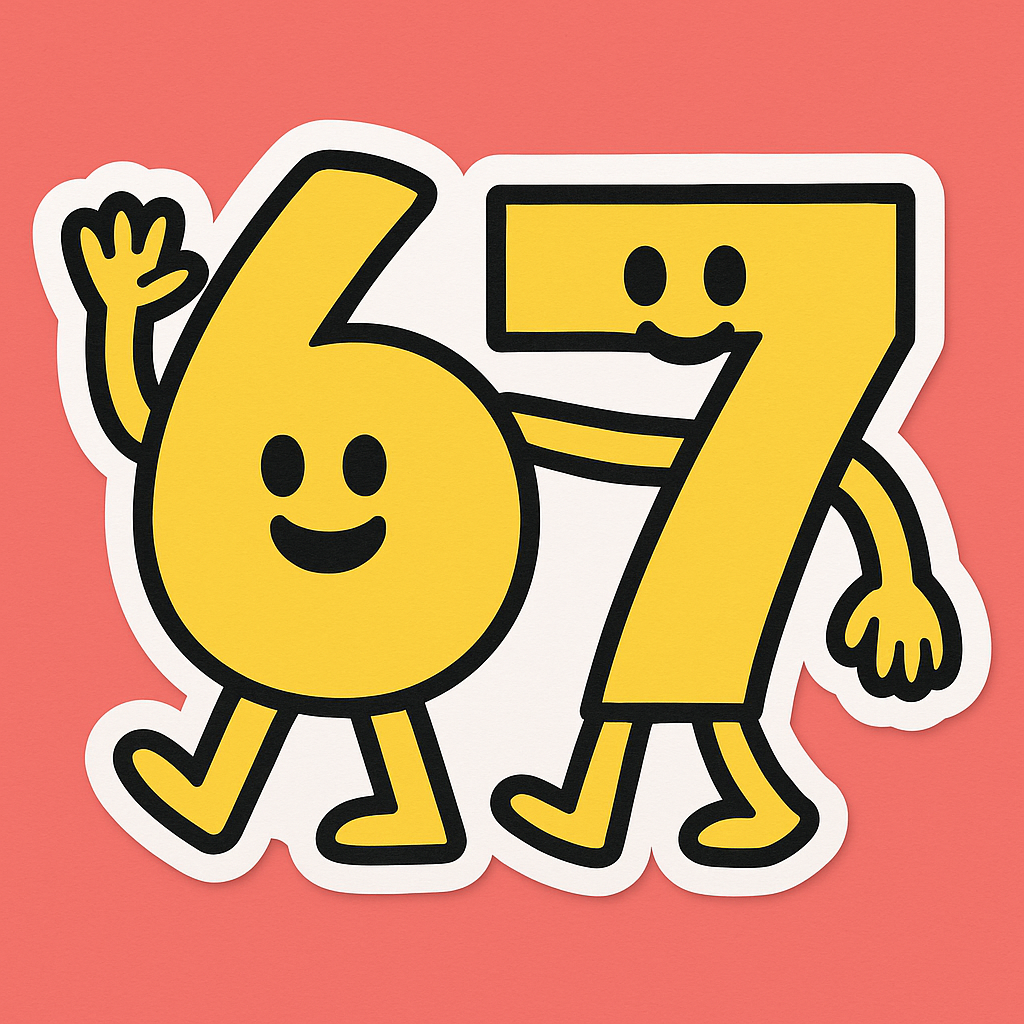 Six Seven Smiling Sticker – Bottle Whopper